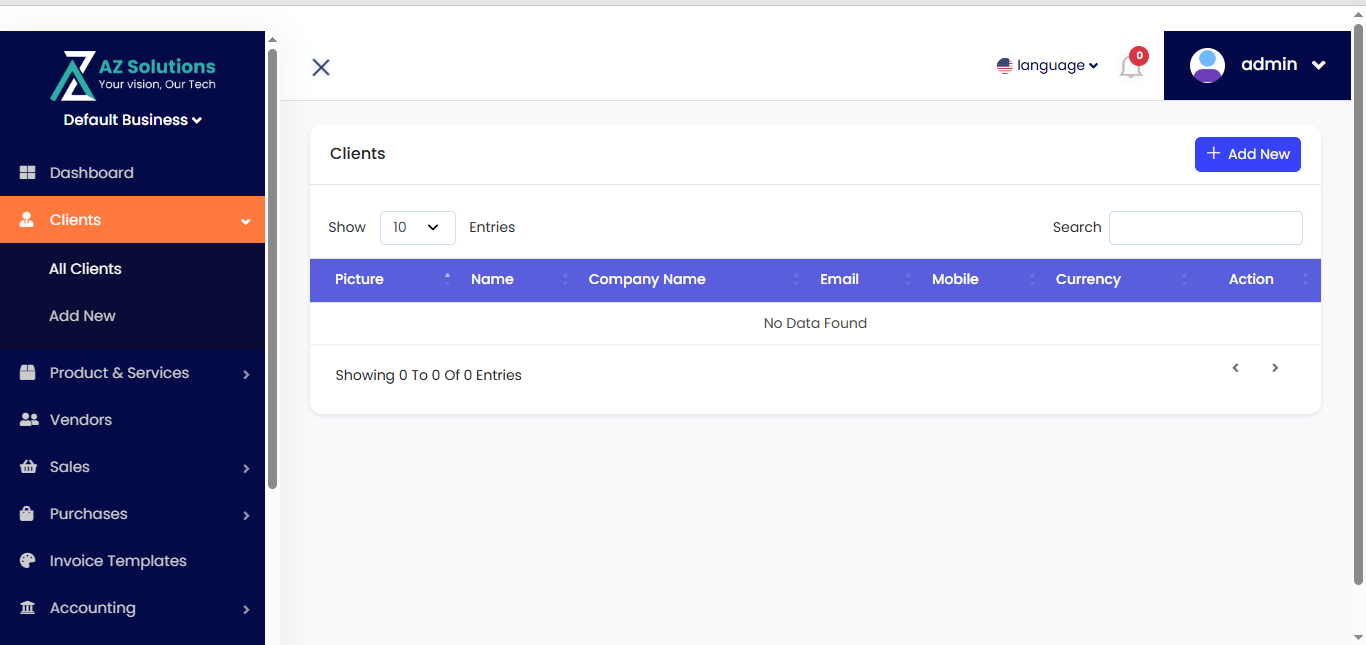 ERP Dashboard Screenshot 2