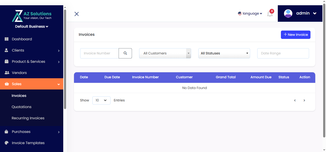 ERP Dashboard Screenshot 6
