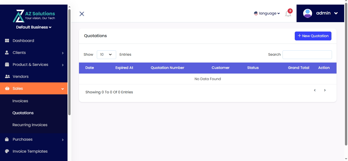 ERP Dashboard Screenshot 7
