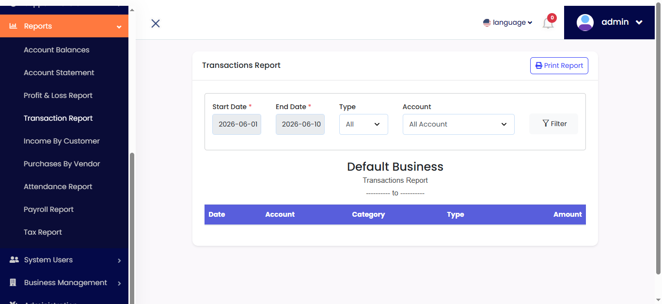 Reports Screenshot 3