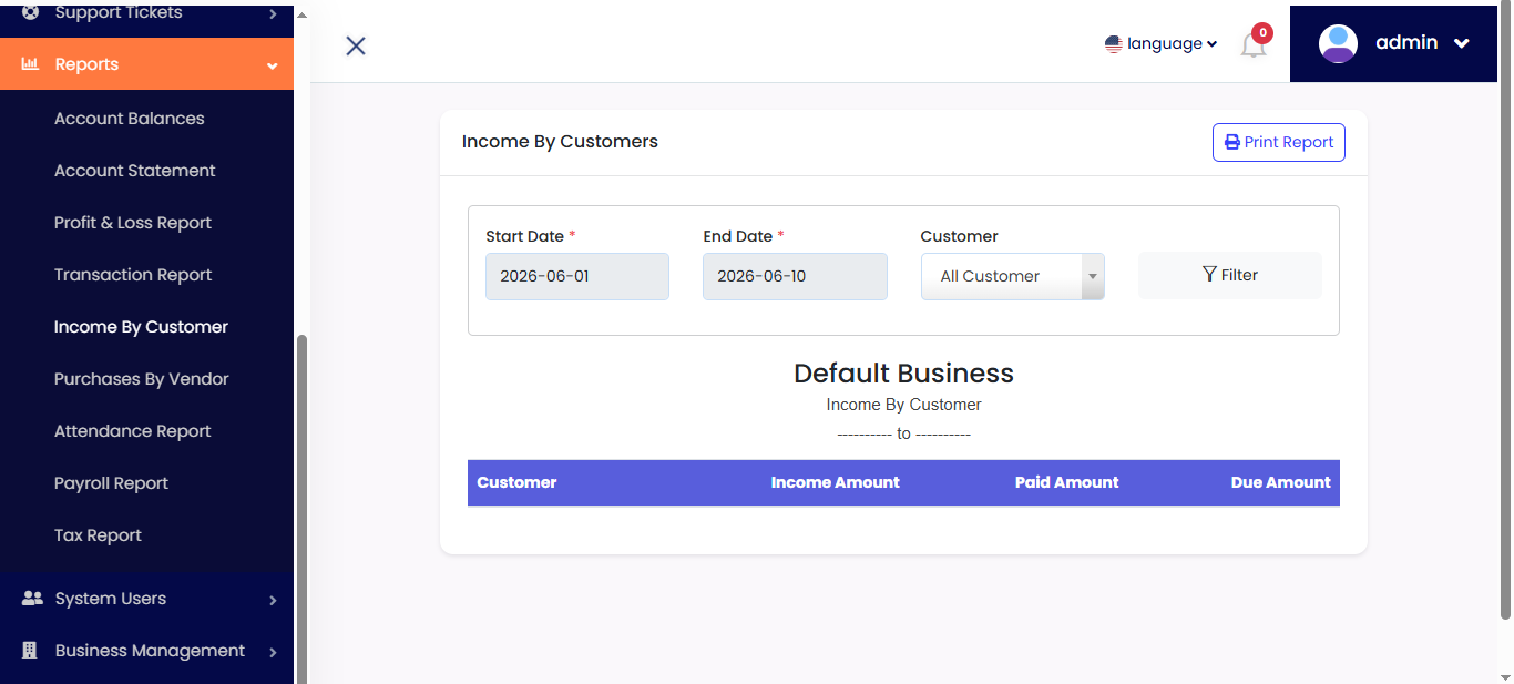 Reports Screenshot 4